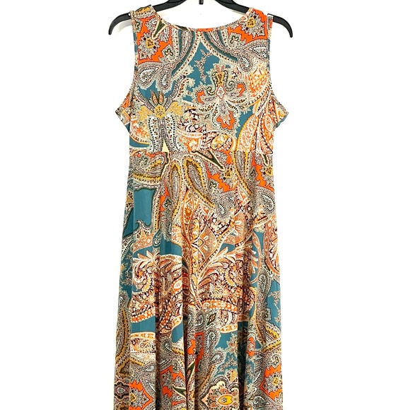 World Unity High-Low Embroidered Neckline Dress - Picture 4 of 13